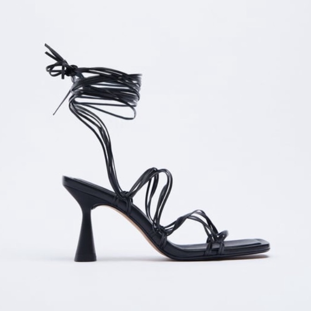 Zara lace up heels